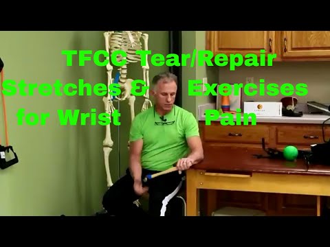 टीएफसीसी टियर/मरम्मत खिंचाव और व्यायाम त्रिकोणीय फाइब्रोकार्टिलेज कॉम्प्लेक्स- कलाई दर्द।
