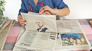 ASMR Rescuing Water-Damaged Newspapers (the basement flooded) • No Talking