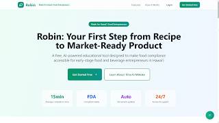How to Create FDA-Compliant Food Labels & HACCP Plans in Minutes | Robin AI Demo