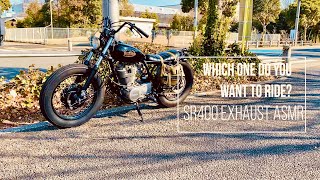 【SR400 Exhaust ASMR】Which one do you want to ride? motorcycle or ...