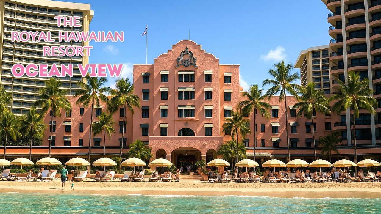 Отель Royal Hawaiian с видом на океан - гавайские впечатления в розовом дворце Тихого океана