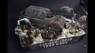 Super Tank Maus Winter Diorama