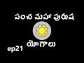Learn Astrology in Telugu | Pancha Mahapurusha Yogalu | Ep21