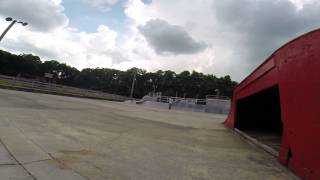 First try double kick flip over hip