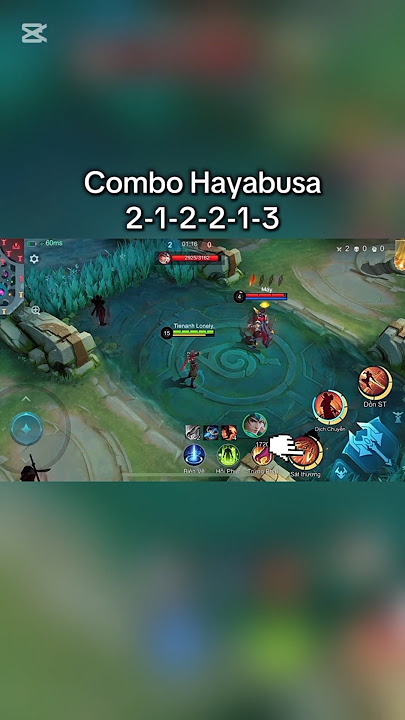 Hayabusa skill combo tutorial #hayabusa #skillcombination #mobilelegendsbangbang #tutorial