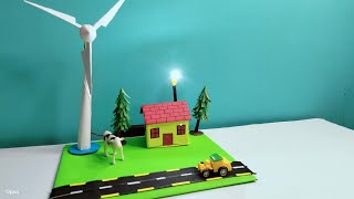 Windmill working model/Turbine working model/Windmill working model Science exhibition/Wind turbine