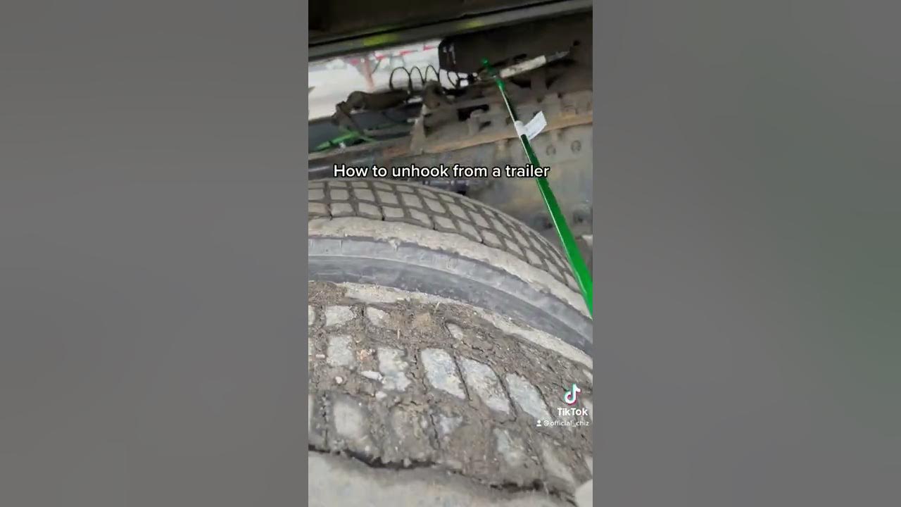 How to unhook from a trailer🚛 YouTube