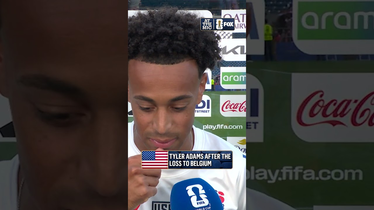 Tyler Adams spoke with Jenny Taft postgame after the USA fell to Belgium in the Round of 16
