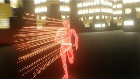 The flash animation made in blender eevee|