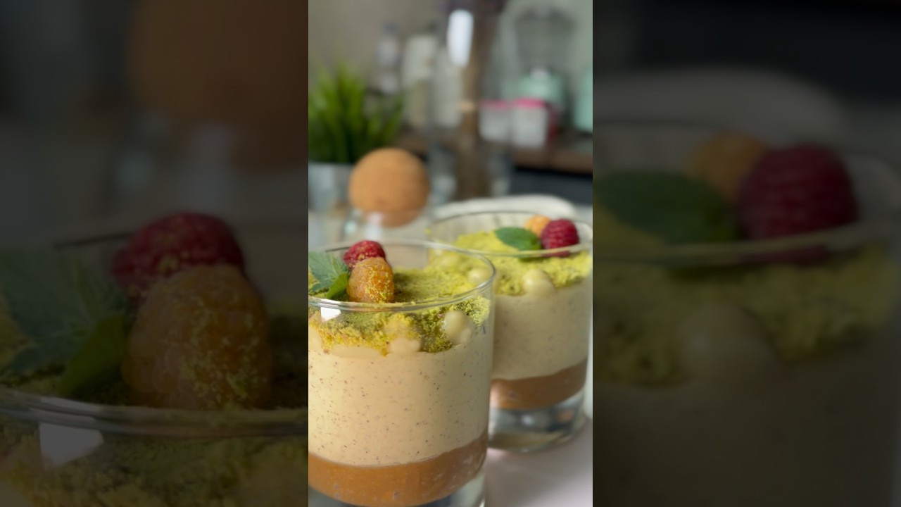 Pistachio mini cake in a glass🍰 | фисташковые мини тортики 