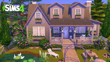OFF THE GRID COTTAGE 💚 Sims 4 Speed Build ( no CC )