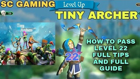 TINY ARCHER LEVEL 22 PASSED FULL GUIDE