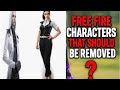 FREE FIRE CHARACTERS THAT SHOULD BE REMOVED