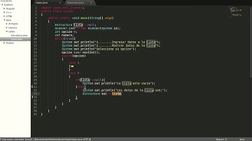 Listas en Java, Mostrar datos de la lista