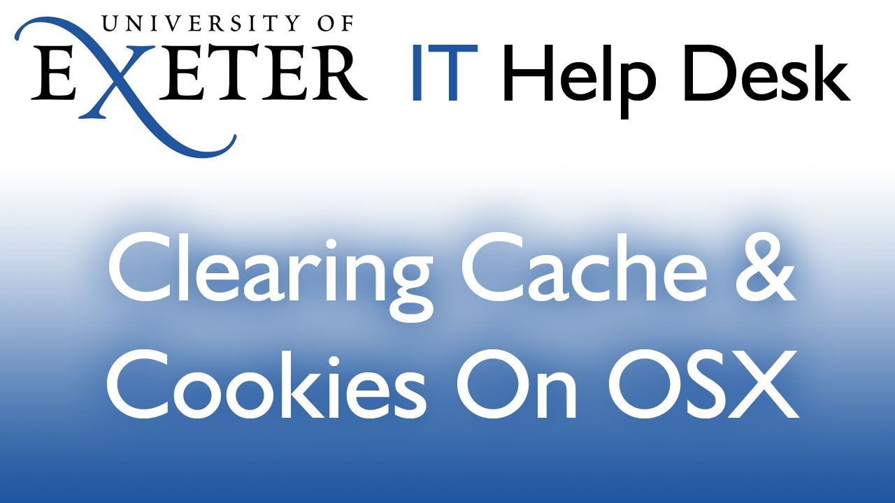 Mac OSX: Clear cache and cookies