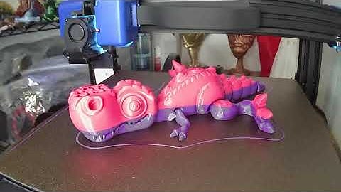 Flexi T-rex 3D Print Time lapse