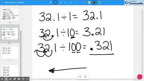 Math Lesson 5 1 Division Patterns with Decimals