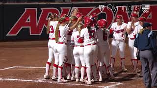 Team USA slips past Arizona despite Jessie Harper's pair of home runs