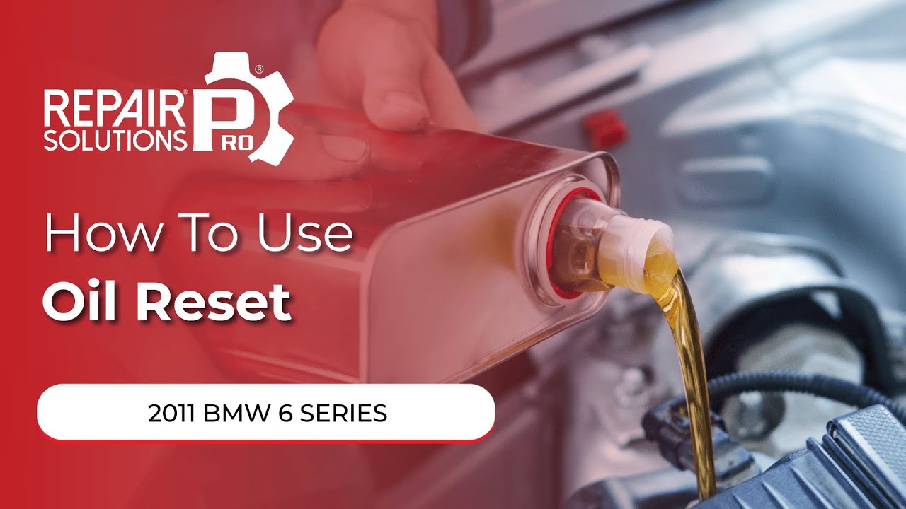 How to Use Oil Reset Function on SDS | 2011 BMW 6 Series - YouTube