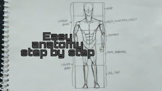 How to draw human body |anime| |Easy|