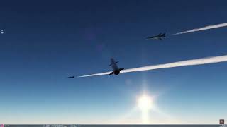 DCS | Multiple AMRAAM strikes against incoming Enemy strike aircraft screenshot 5