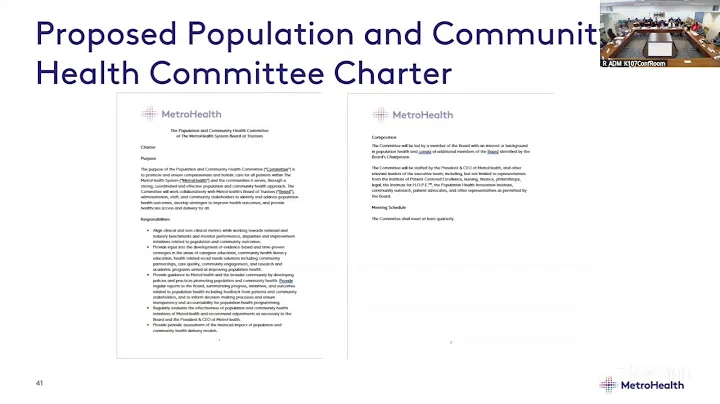 MHS BOT Population and Community Health Committee Meeting