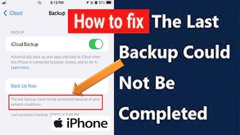 iCloud Last Backup could not be Completed because of Poor Network Conditions over Xfinity Wi Fi