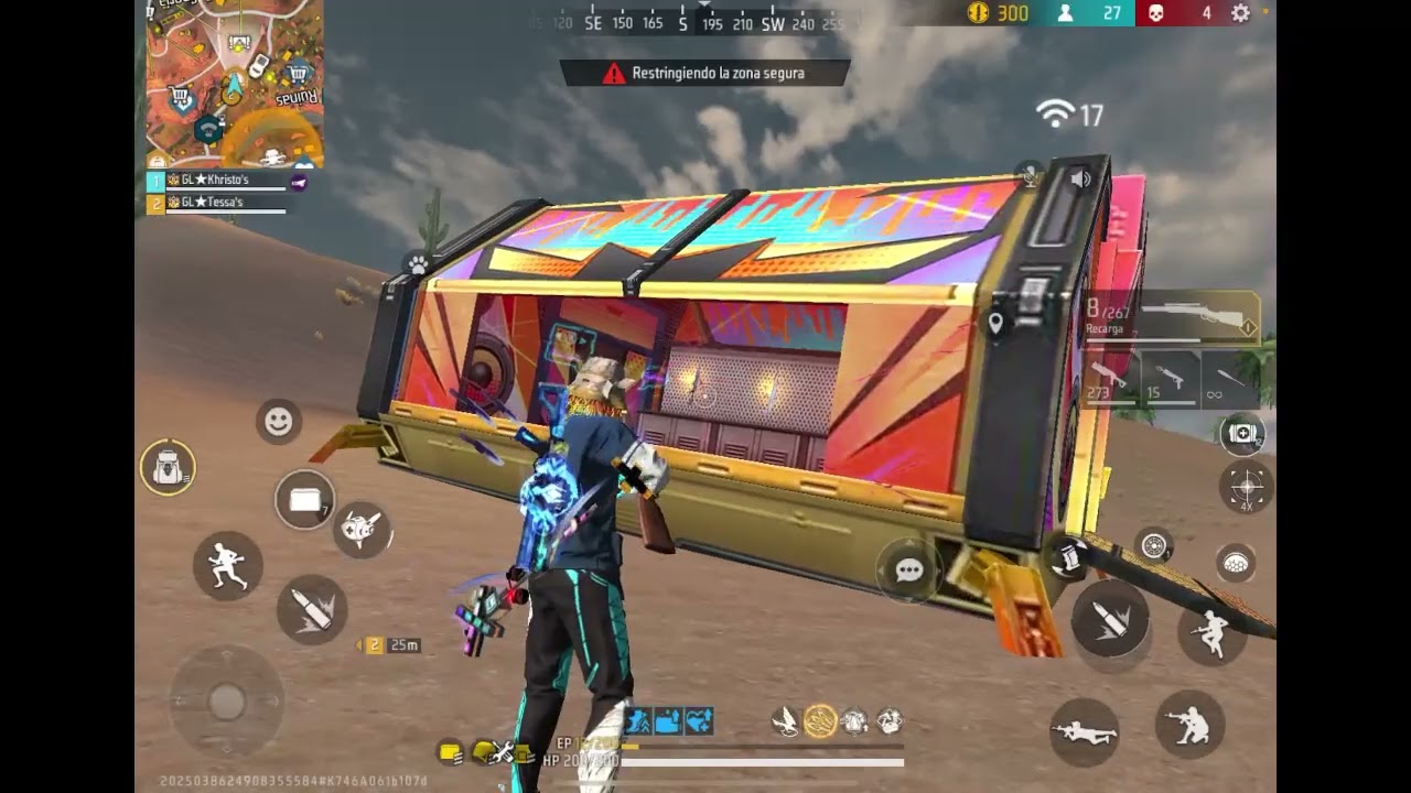 Free Fire Haciendo Pruebas de Espacio y Tiempo