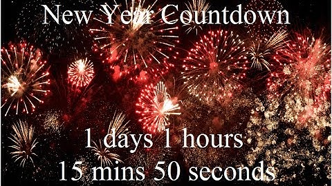 Simple New Year Countdown in Python