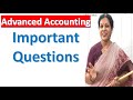 Advanced Accounting - Important Questions