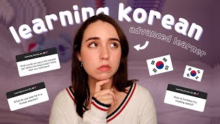 🇰🇷 q&a // battling self doubt? opinions on hanja? reading slowly? thoughts on using tv to learn?