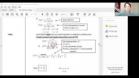 Pre-Calculus: Section 2.6 (Rational Functions and Asymptotes)