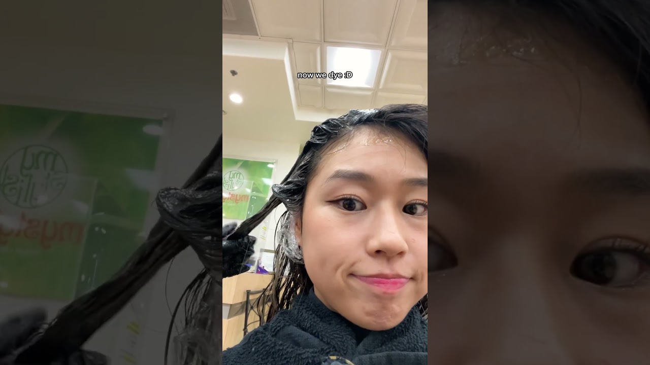 dyeing my hair black and getting a korean hair perm