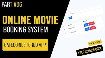 06   Complete Categories CRUD  Online Movie Booking System in PHPMYSQL