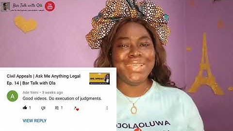 Enforcement of Judgment in Nigeria | Nigerian Law | Bar Talk with Ola | Judgement Creditor & Debtor