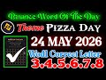 Binance Word Of the day Today 24 MAY 🔥 Theme Binance pizza Day 🔥 Binance Wodl Correct Answer Today