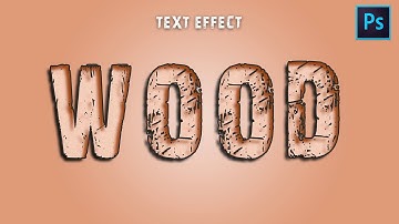 Wood Text Effect Design in Photoshop 3d Text - VecArt