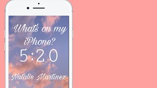 Whats On My Iphone Natalie Martinez
