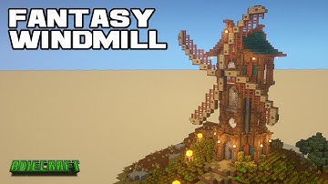 Minecraft Fantasy Windmill Tutorial - How to build a Fantasy Windmill in Minecraft
