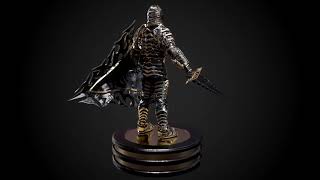 Dark fantasy knight - Game Ready Low-Poly 3D model