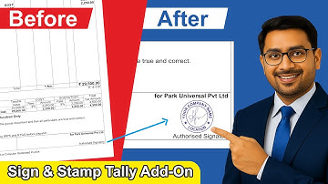 Auto Sign & Stamp Module in TallyPrime | Automatic Sign on Invoice TDL #tally #tallytdl #tallyprime