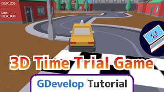 3D Car Time Trial Game Tutorial [Learn 3D built into GDevelop] screenshot 4