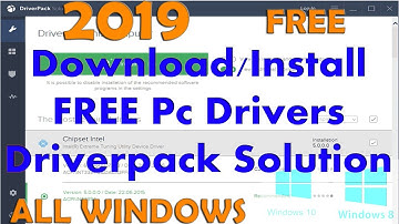 Download and Install Pc Drivers from Driverpack Solution  FREE 2019