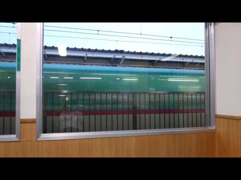 E5系はやぶさ&E6系こまち（くりこま高原駅にて）