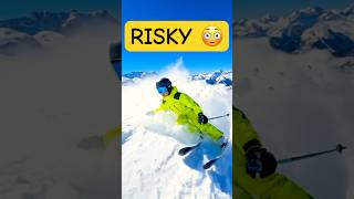 Too Risky Ski Stunt 😳