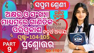 class 7 maths chapter 4 new book class 7 ganita prakash chapter 4 question answer@KsmTutorial