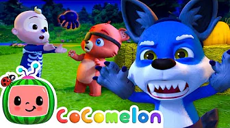 Werewolf Scary Peek-A-Boo🐺 | CoComelon -Animal Time | Kids Cartoons & Nursery Rhymes | Moonbug Kids