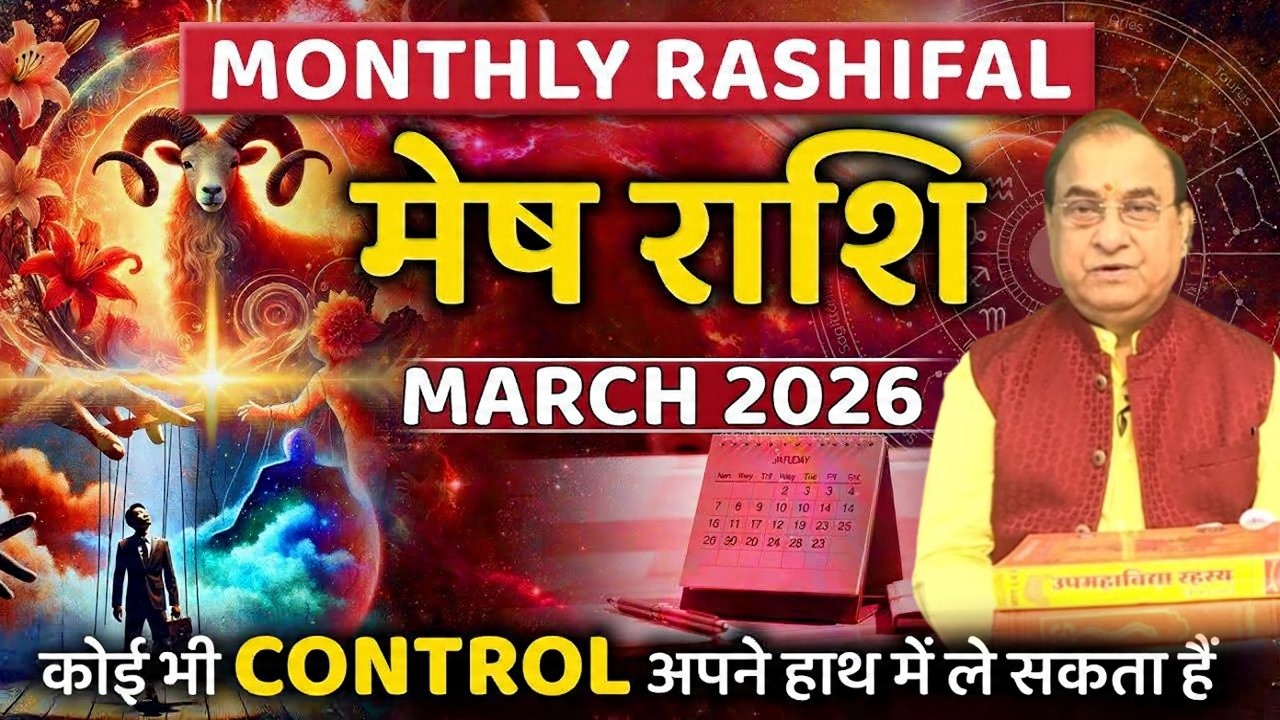 Mesh Rashi March 2026 Horoscope: मेश राशि वालो का मासिक राशिफल! Aries | Monthly Rashifal | Astrology