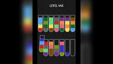 Water sort puzzle level 445