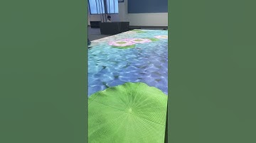 Interactive induction test of LED interactive floor tile screen#leddisplay #test #ledscreen #happy